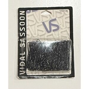 Vintage NOS Vidal Sassoon 100 Black Hair Pins Helen Of Troy Made In USA
